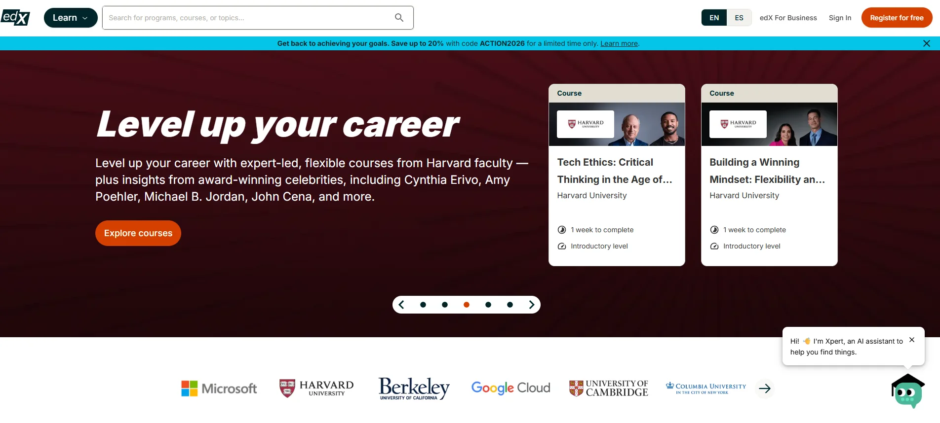 Owner-uploaded edX website screenshot