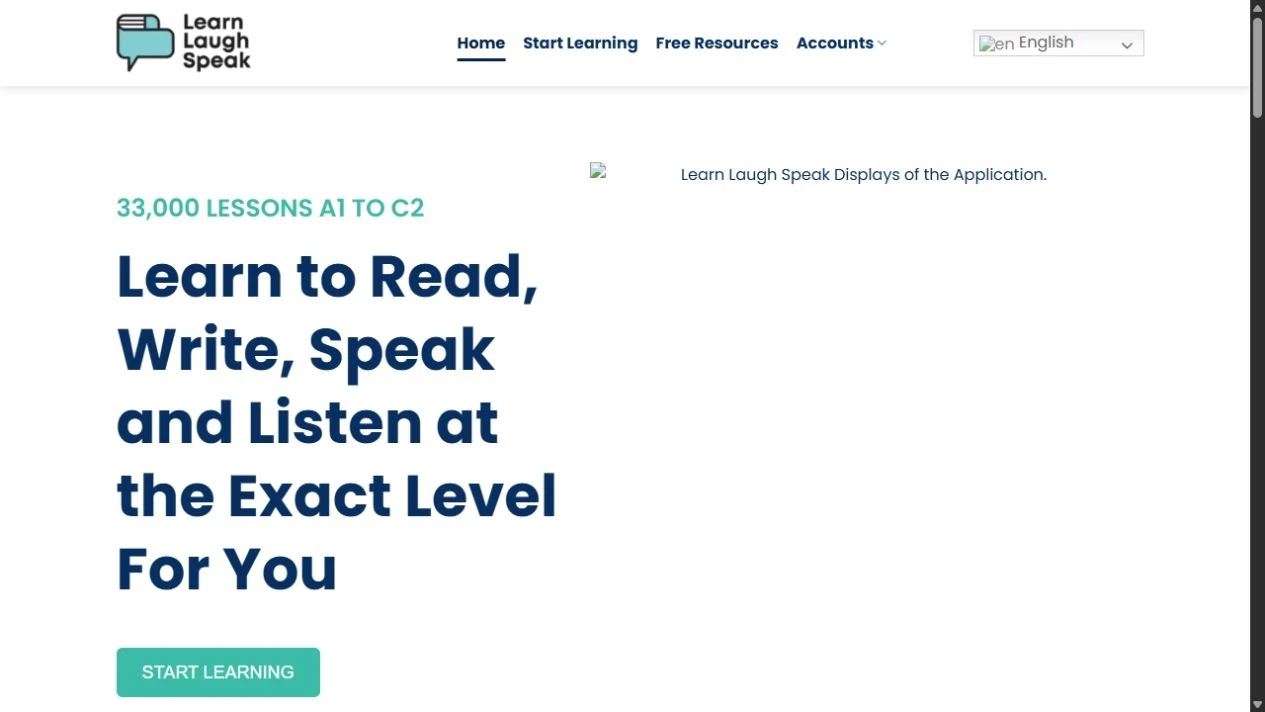 Learn Laugh Speak official website viewed on 29 October 2026