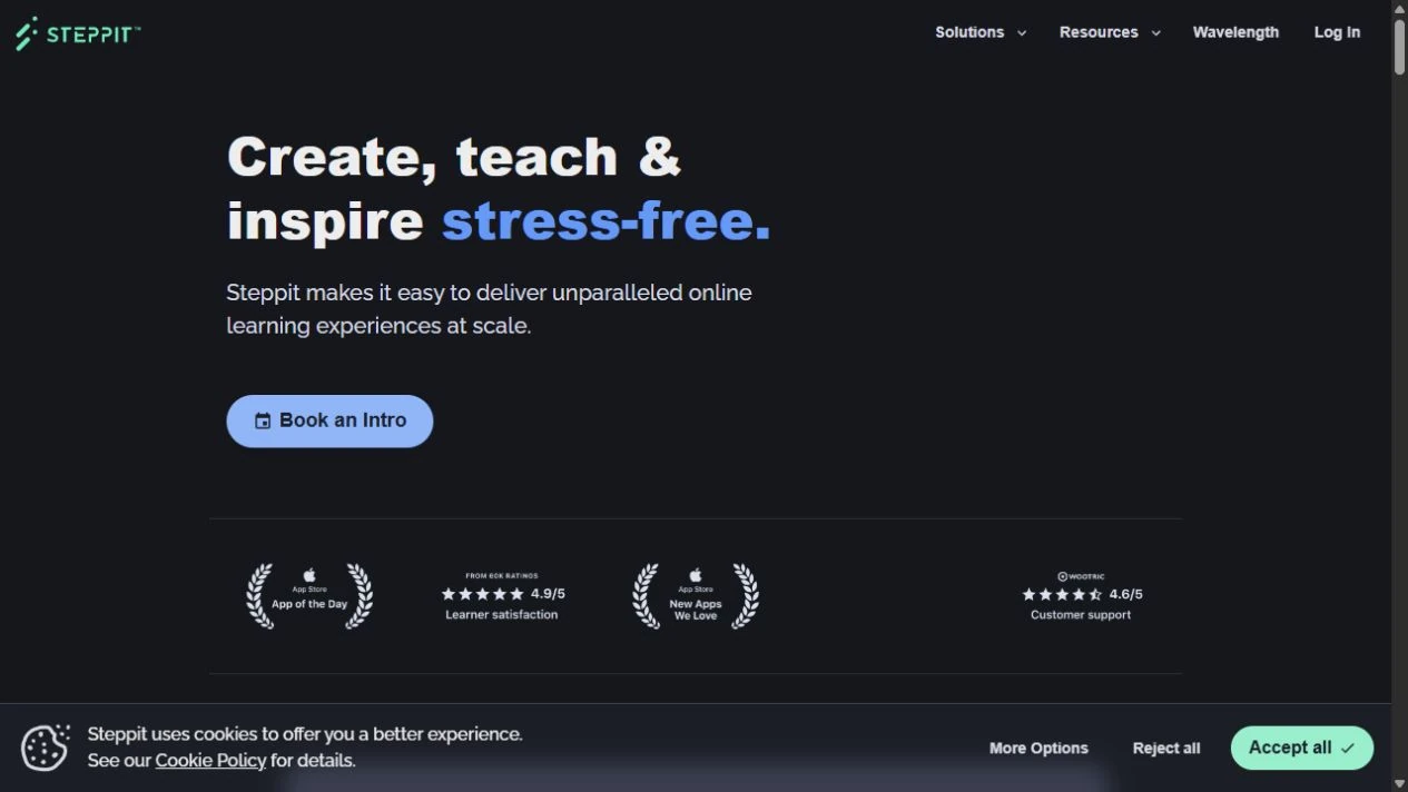 Steppit official website viewed on 29 October 2026